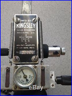Vintage Kingsley Hot Foil Monogramming Stamping Machine