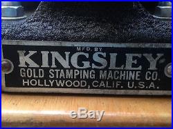 Vintage Kingsley Hot Foil Monogramming Stamping Machine