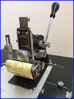 Vintage Kingsley Hot Foil Stamp Deboss Print Machine + LOTS of EXTRAS