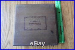 Vintage Kingsley Hot Foil Stamping Machine Type Letters font Box CAPS & numbers