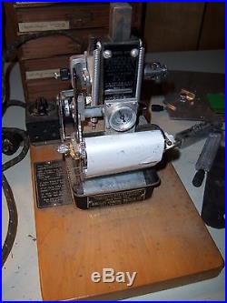 Vintage Kingsley Hot Foil Stamping Machine with 6 Boxes Letters & Foil