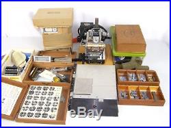 Vintage Kingsley M-60 Hot Foil Stamping Machine With Lots of Accessories