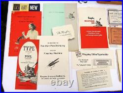 Vintage Kinsley Hot Foil Stamping Machine Foil Manuals Advertisement Nice
