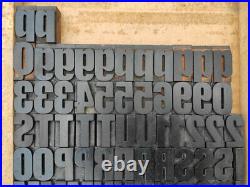 Vintage Letterpress wood type alphabet 45mm printing blocks wooden letters adana