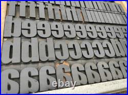 Vintage Letterpress wood type alphabet 45mm printing blocks wooden letters adana