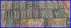 Vintage Letterpress wood/wooden printing type block typography 109 pc 42mm#TP-33