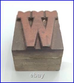 Vintage Letterpress wood/wooden printing type blocks typography 112 pc 39mm#LB48