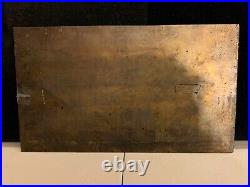 Vintage Linotype Metal Chief Lucky Notebook Filler Paper Printing Plate