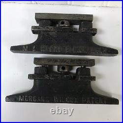 Vintage Morgans & Wilcox Mfg. Co. Expansion Locks (PAIR) Industrial Letter Press