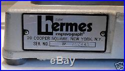 Vintage New Hermes Engraver Engravograph Machine With Fonts