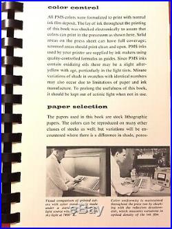 Vintage PANTONE Color Guide Chips Matching System Color Specifier Designers 1964