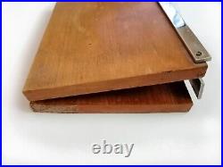 Vintage Paper Cutter Guillotine for Photos Working Sharp Wooden Board