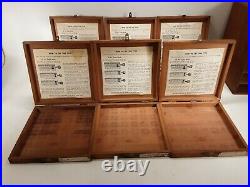 Vintage Wood KINGSLEY MACHINE CO CABINET with 6 DRAWERS See Pictures