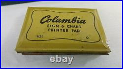 Vintage Wood Stamp Print Ink Set Beckley Cardy Co. Chart Printer Set