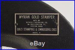 Vintage Wyman Gold Stamper Model B