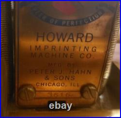 Vintage howard hot foil stamping machine Model 3616