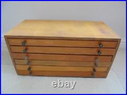Vintage printers chest of drawers, typesetting trays, printing cabinet 2