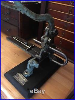 Vintage printers slug cutter CROPPER CHARLTON & Co Ltd Victorian Printing Press