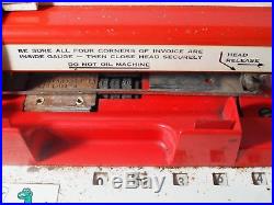 Vtg RARE Sinclair Oil Gas Credit Card 1961 Addressograph Multigraph Machine
