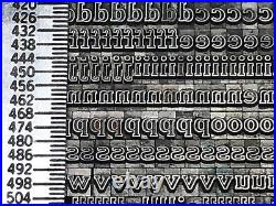 Webb 12 pt. Letterpress Metal type Printers Type