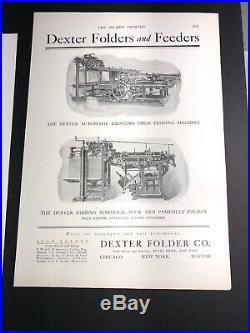 Wholesale Lot Of 11 Diff Printing Press Equipment Related Ads C 1910