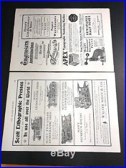 Wholesale Lot Of 12 Diff Printing Press Equipment Related Ads C 1910