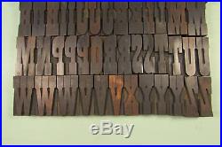 Wm H Page Letterpress Wood Type Blocks French Clarendon 2 inch Uppercase