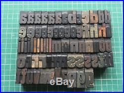 Wooden Letterpress Type 253 pieces