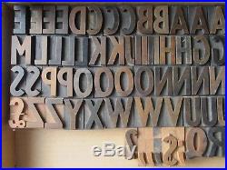 Wooden fontGothic, Grot, wood letterpress letters, printing block, type, alphabet