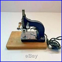 Working Antique Kingsley Hot Foil Stamping Machine & Accessories, Original Case