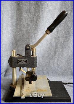 Wyman Vintage Gold Stamping Machine Model CHot Set-Hot Foil EmbossingRare