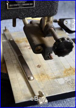 Wyman Vintage Gold Stamping Machine Model CHot Set-Hot Foil EmbossingRare