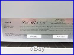 Xante Platemaker 6 Polyester Platesetter Professional Printing System 1200dpi