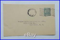 Z29 Toronto firm sells used printing equipment to Vancouver postcard 1928-35
